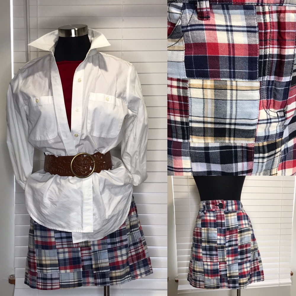 Ann Taylor Loft americana patchwork skirt